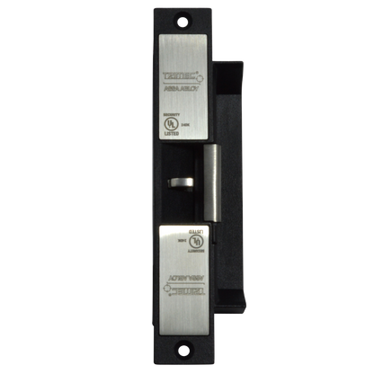 TRIMEC ES2000 Series Mortice Release Monitored 12V DC F/U MON - Stainless Steel & Black