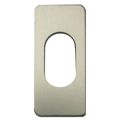SOUBER TOOLS UE2 Slim Oval Escutcheon Stick On - Anodised Aluminium