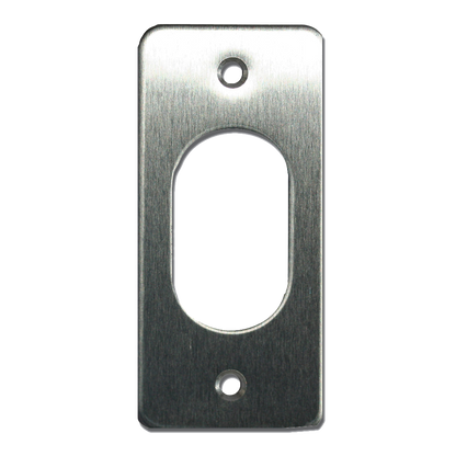 SOUBER TOOLS UE2 Slim Oval Escutcheon SS Screw On - Stainless Steel