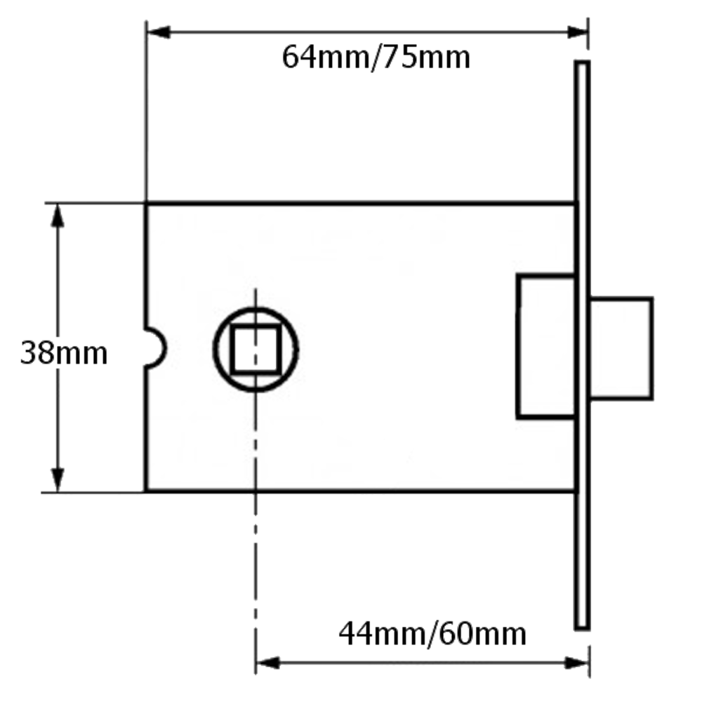 Legge 3708 & 3709 Mortice Latch