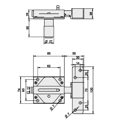 LINCE 2970 Weatherproof Sliding Bolt Gate Lock