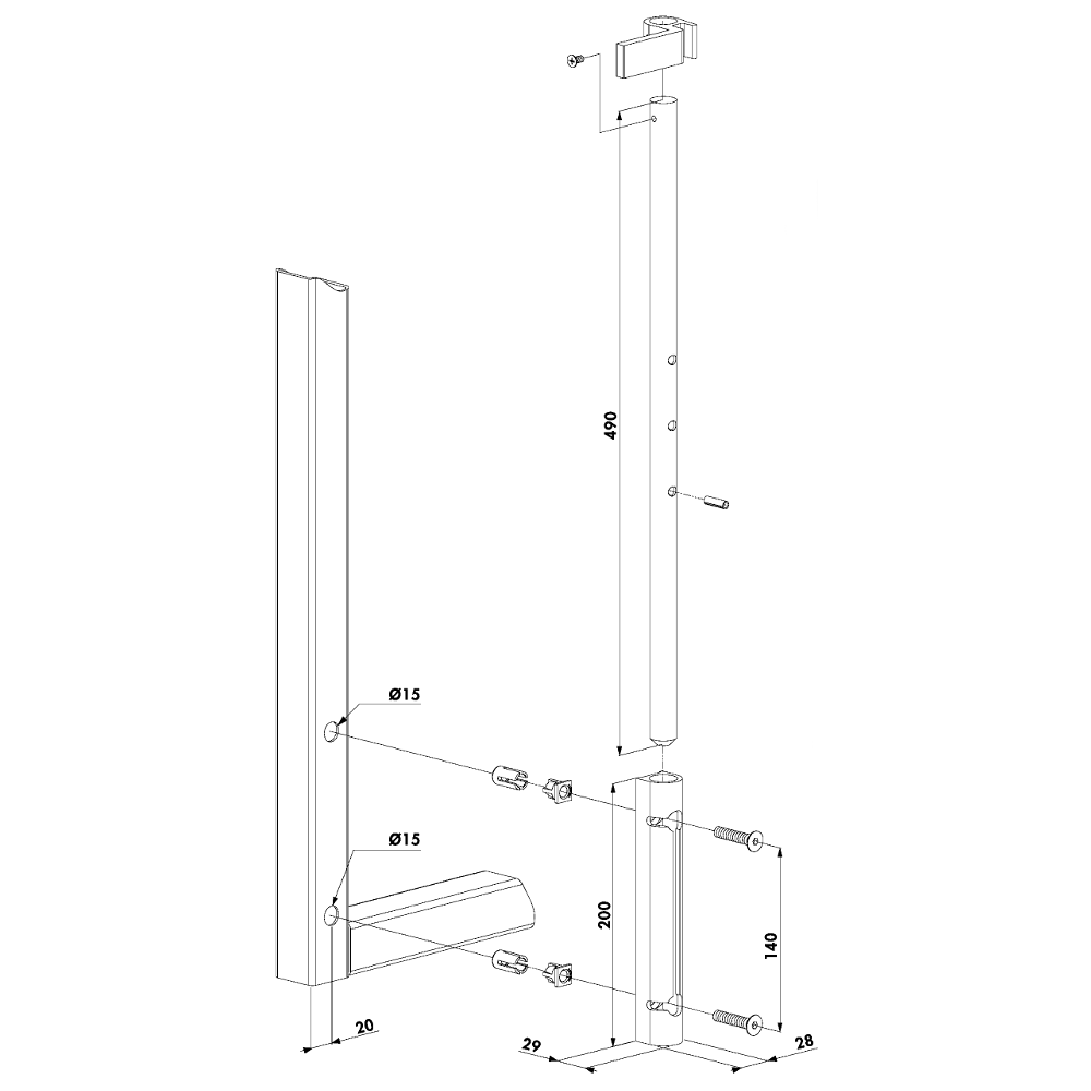 LOCINOX Drop Bolt VSF