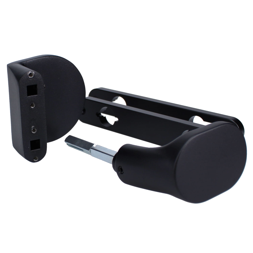 LOCINOX 3006HOLD-PAD Gate Handle Set With Fixed And Rotating Action