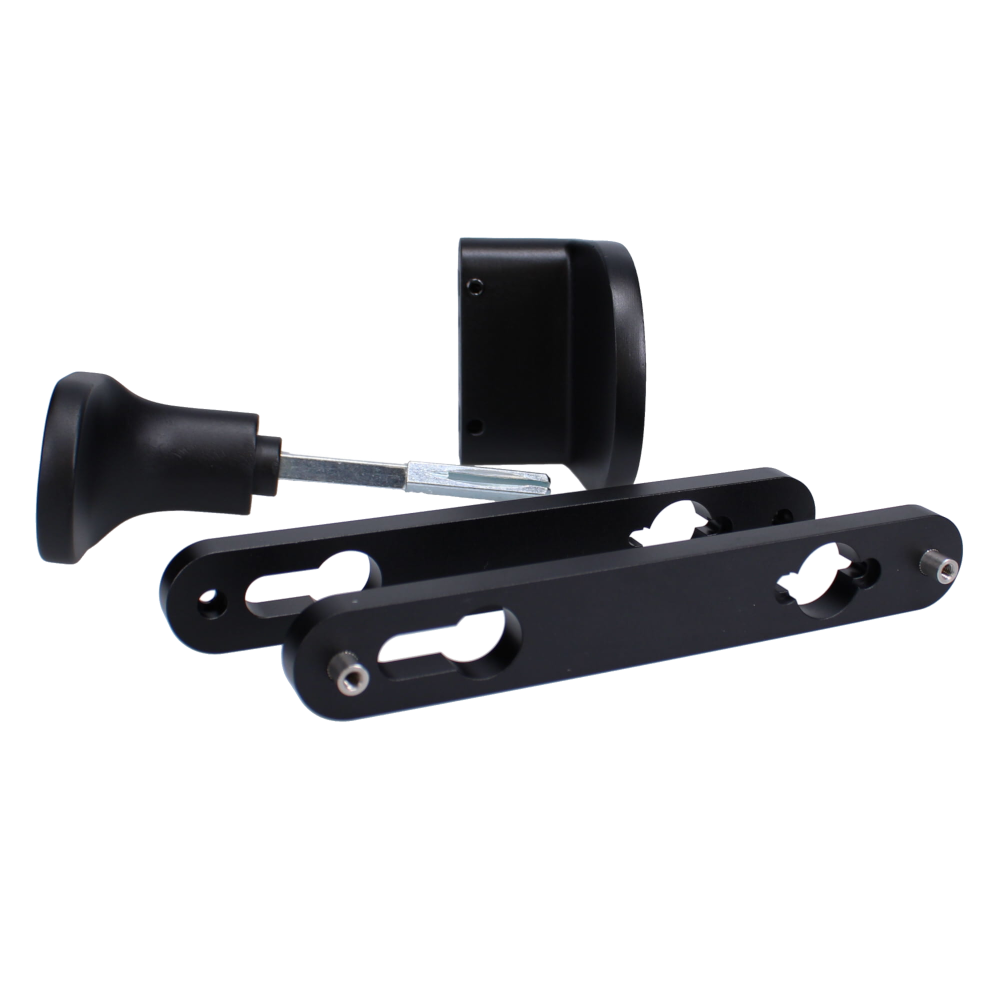 LOCINOX 3006HOLD-PAD Gate Handle Set With Fixed And Rotating Action