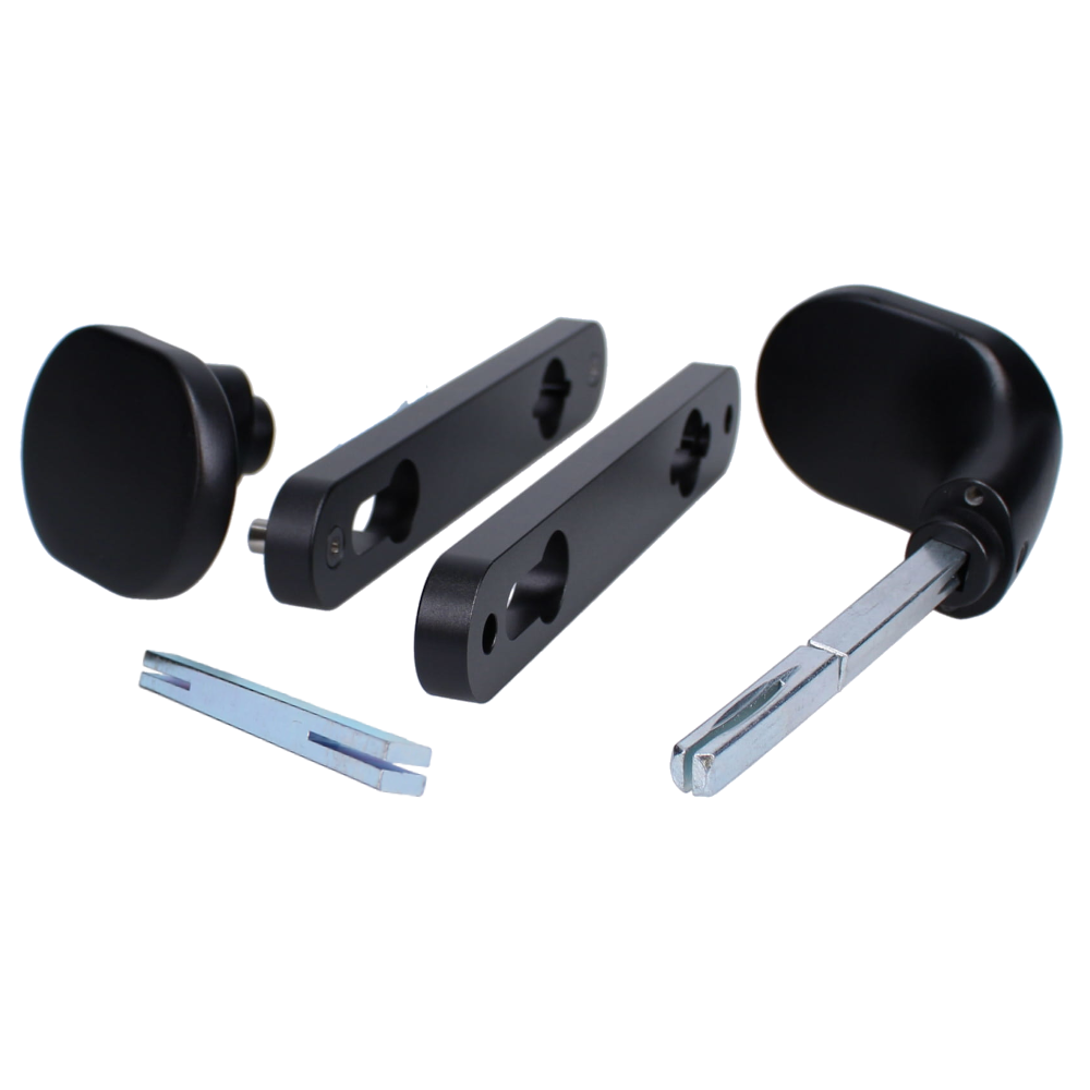 LOCINOX 3006PAD Gate Handle Set With Fixed And/Or Rotating Function