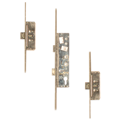 LOCKMASTER Lever Operated Latch & Deadbolt Twin Spindle - 2 Dead Bolt