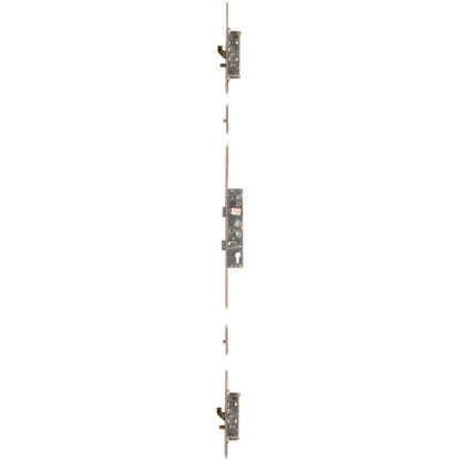 LOCKMASTER Lever Operated Latch & Deadbolt Twin Spindle - 2 Hook 2 Anti-Lift 2 Roller