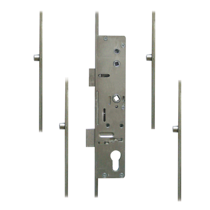 LOCKMASTER Lever Operated Latch & Deadbolt Twin Spindle - 4 Roller