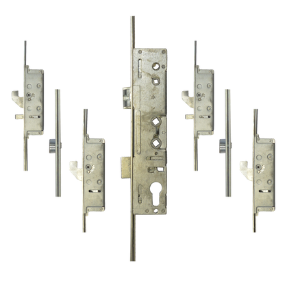 LOCKMASTER Lever Operated Latch & Deadbolt Single Spindle - 4 Hook 2 Anti-Lift 2 Roller
