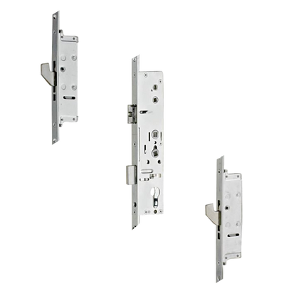 LOCKMASTER Lever Operated Latch & Deadbolt 92/62 Twin Spindle 20mm Radius 2 Hook