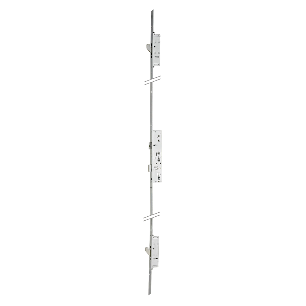 LOCKMASTER Lever Operated Latch & Deadbolt 92/62 Twin Spindle 20mm Radius 2 Hook