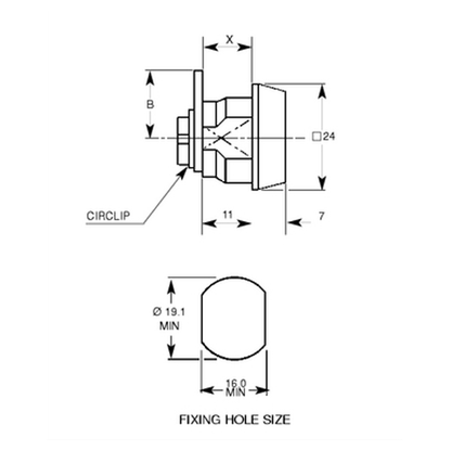 L&F 1363 Nut Fix Camlock