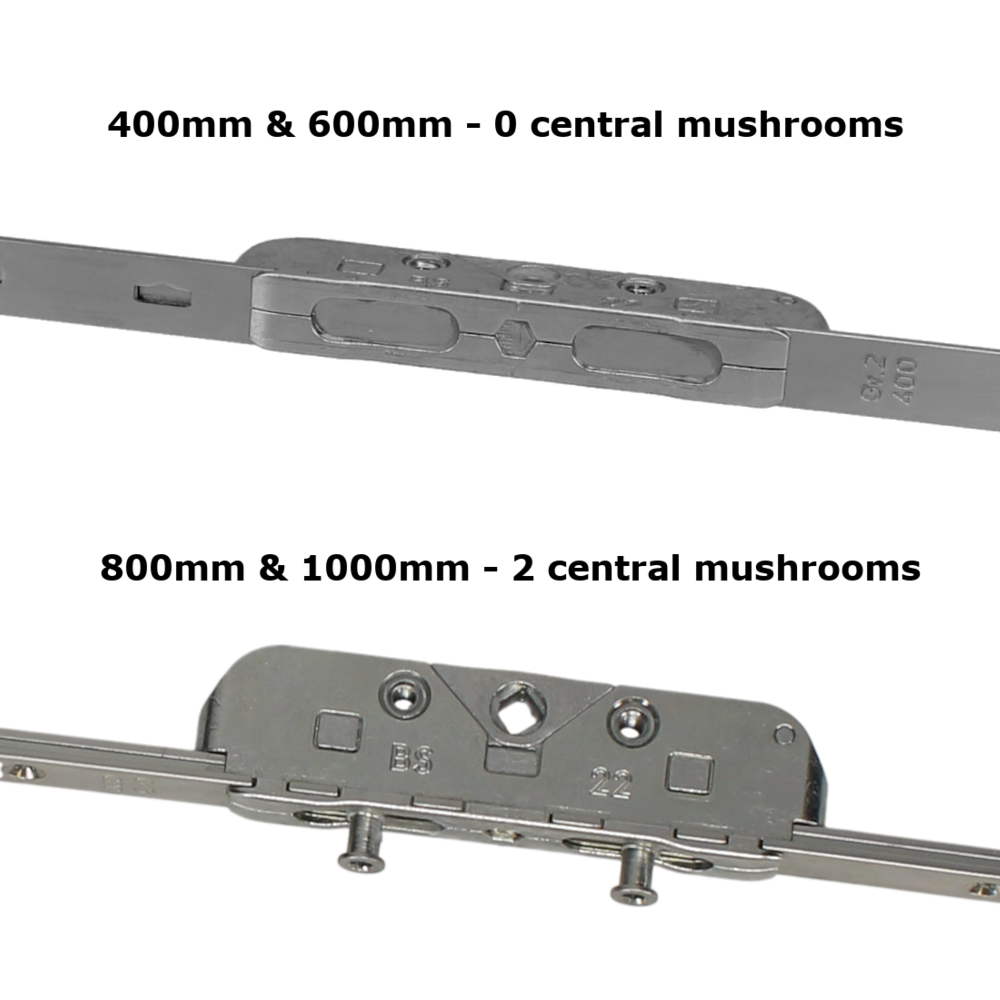 MACO RAIL SRS Espag 22mm Backset With 10.5mm Mushroom Height