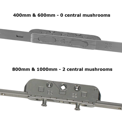 MACO RAIL SRS Espag 22mm Backset With 10.5mm Mushroom Height