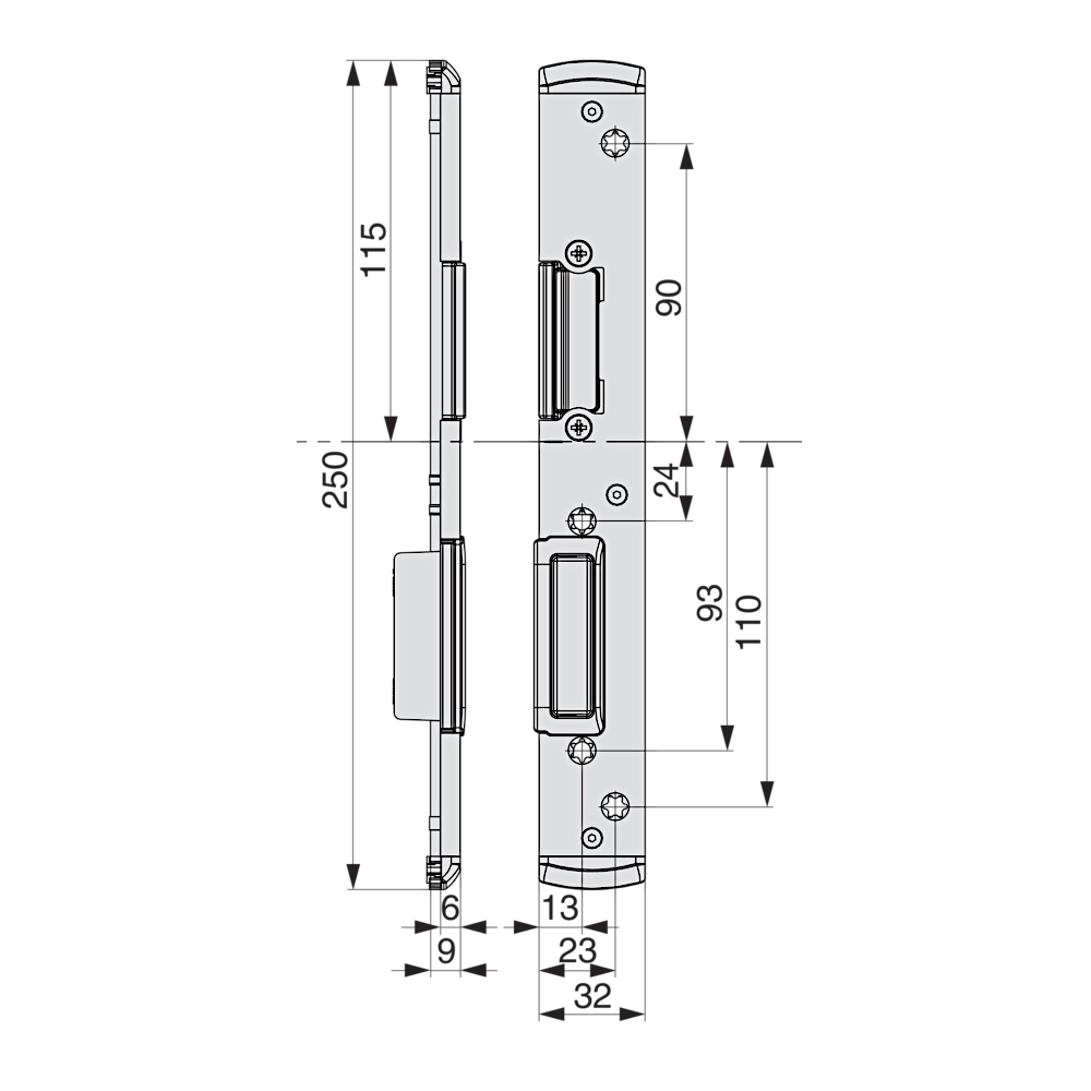 MACO M-TS Centre Keep To Suit UPVC