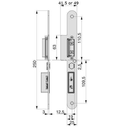 MACO M-TS Centre Keep To Suit Timber & Composite Door