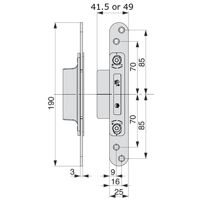 MACO M-TS Hook Keep MF-HO To Suit Timber & Composite Door