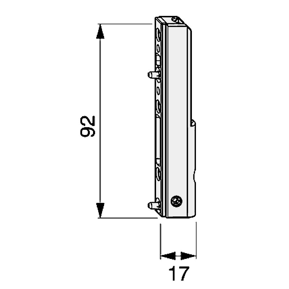 MACO TBT Corner Support 52478 With 3mm Positioning Pin To Suit UPVC
