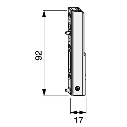 MACO TBT Corner Support 52478 With 3mm Positioning Pin To Suit UPVC