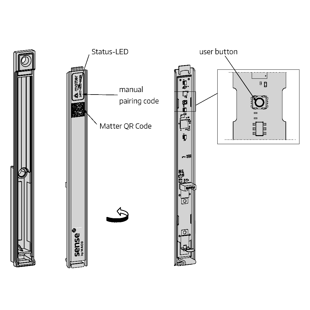MACO Sense Wireless Sensor Matter Standard To Suit Maco Tilt & Turn Window
