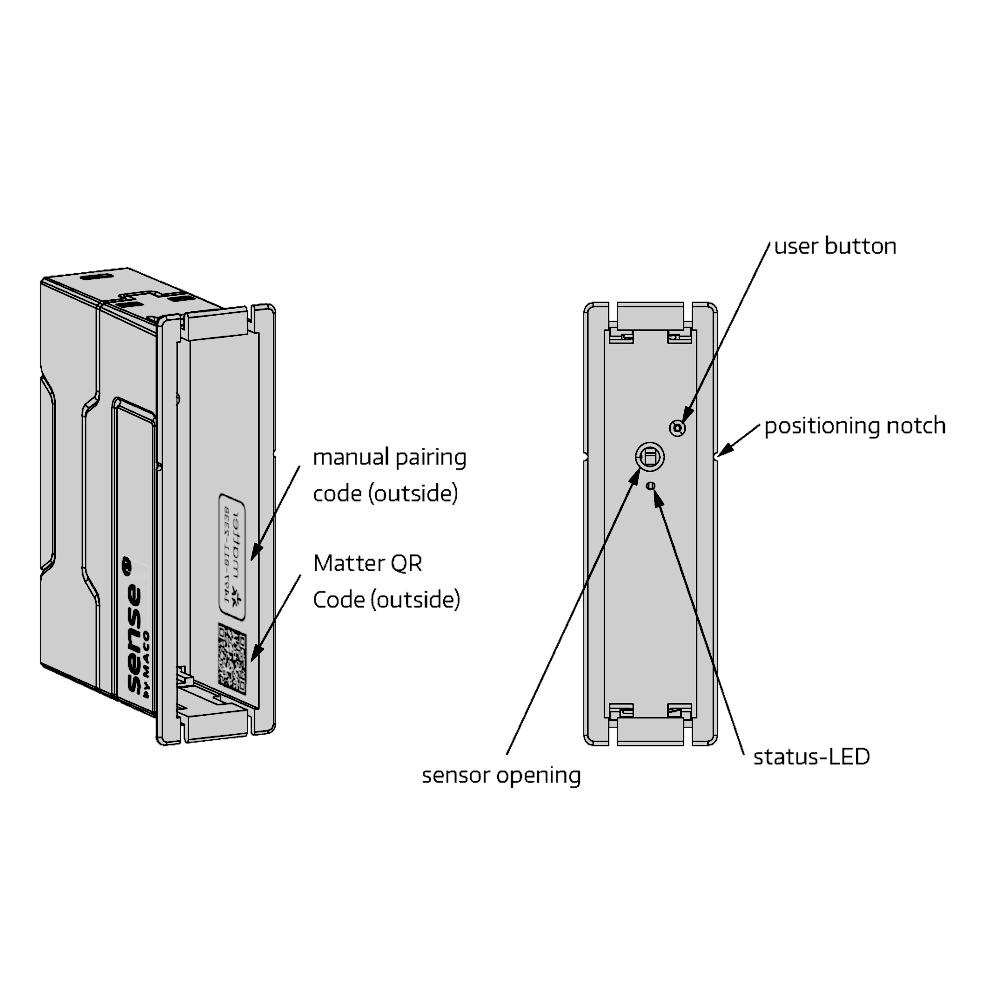 MACO Sense Wireless Sensor Matter Standard To Suit Maco Door