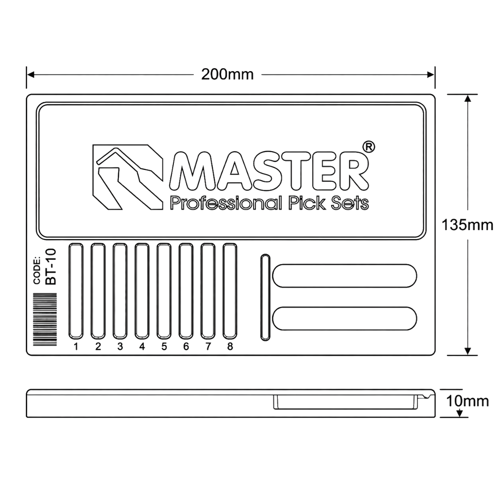 MASTERPICK Heavy Duty Pinning Tray BT-10