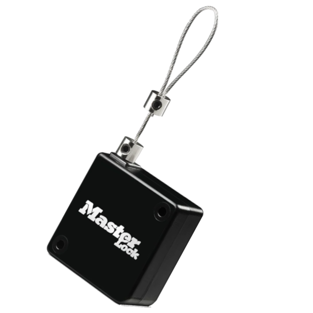 MASTER LOCK Select Access Black Tether With Retractable Cable