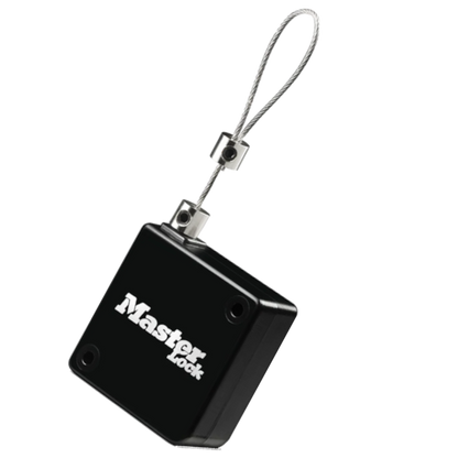 MASTER LOCK Select Access Black Tether With Retractable Cable