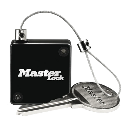 MASTER LOCK Select Access Black Tether With Retractable Cable