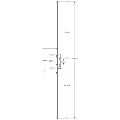 MILA Master Lever Operated Latch & Deadbolt Attachment For Shootbolts - 2 Roller