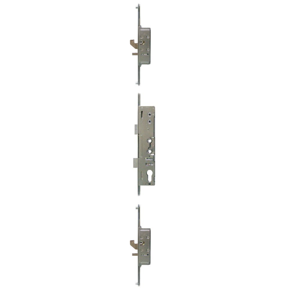 MILA Master Lever Operated Latch & Deadbolt Twin Spindle - 2 Hook & 4 Roller