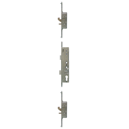 MILA Master Lever Operated Latch & Deadbolt Twin Spindle - 2 Hook & 4 Roller