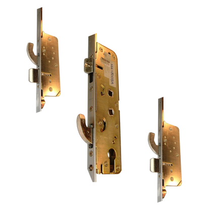 MILLENCO Mantis 2 Lever Operated Latch & Hookbolt 95/65 Twin Spindle - 2 Hook, 2 Bolt & 2 Roller
