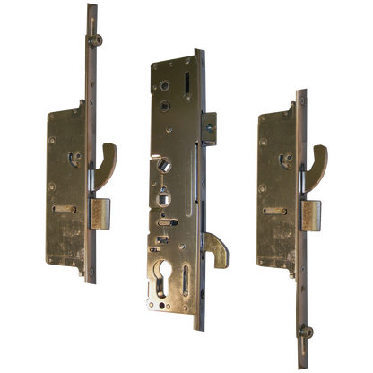 MILLENCO Mantis 3 Lever Operated Latch & Hookbolt 92/62 Twin Spindle - 2 Hook, 2 Bolt & 2 Roller