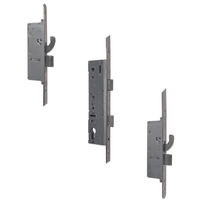 MILLENCO Mantis 3 Lever Latch & Deadbolt 92/62 Twin Spindle 2 Hook, 2 Deadbolt 20mm Radius Faceplate