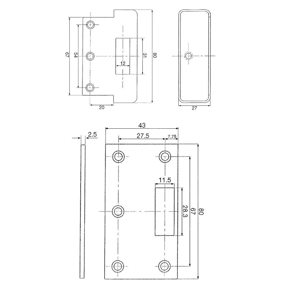 ASEC Rim Conversion Kit To Suit FB1 & FB2 Deadlocks