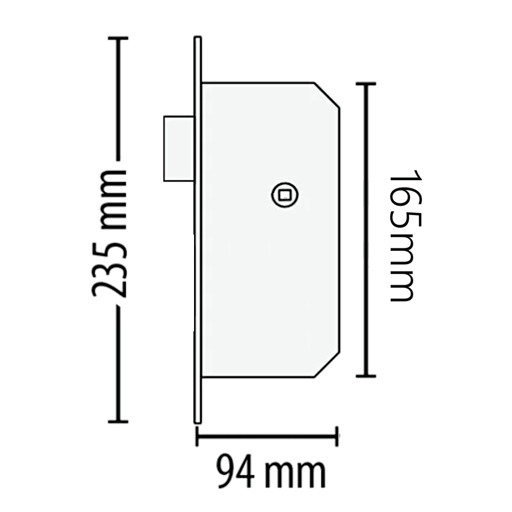 PAXTON Paxlock Pro Mortice Latch Lock 72mm Centres