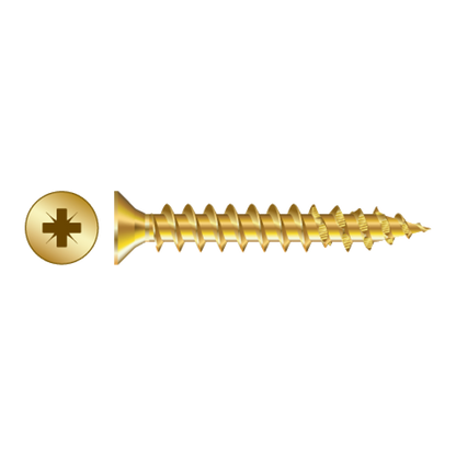 RAPIERSTAR Sharp Point Wood Screw - Countersunk