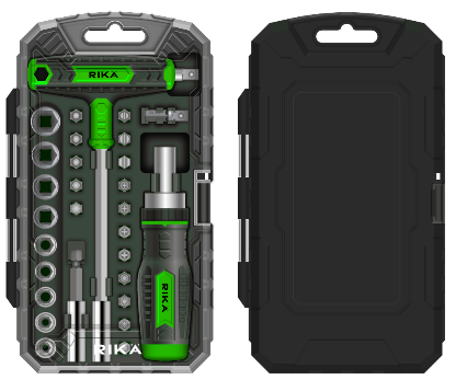 Rikä 29 Piece 1/4" Ratchet Screwdriver & Bit Set