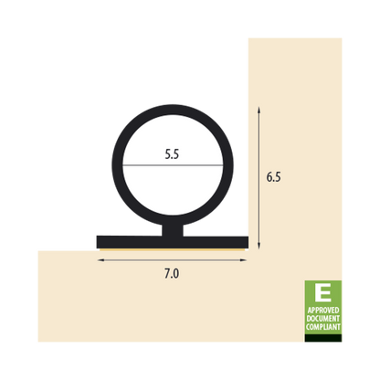 REDDIPLEX 5.5mm Acoustic Bubble Seal To Suit Timber, Steel & Composite Doors