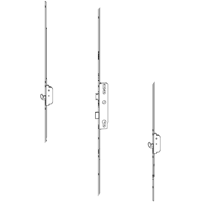 ROTO H650 45mm Backset Latch & Deadbolt Single Spindle With 2 Hooks 2003561