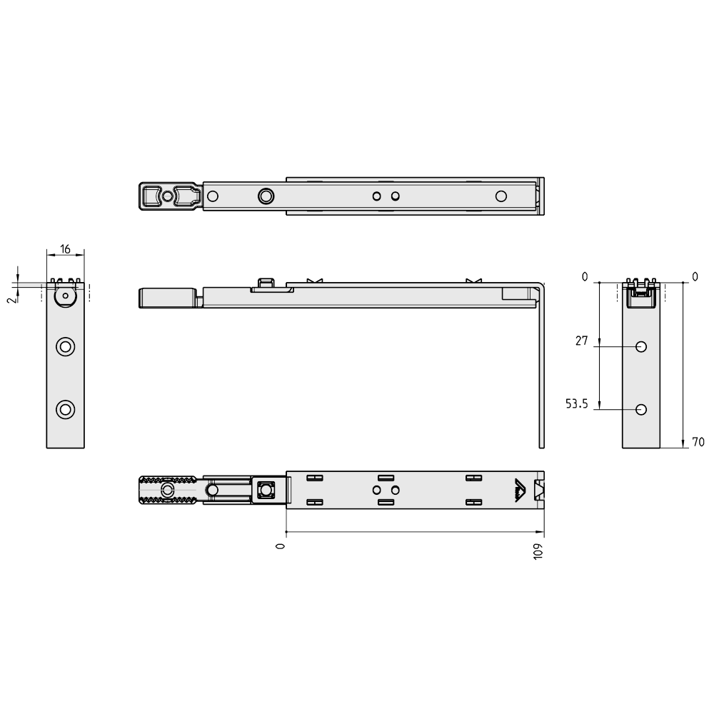 ROTO H600 Shootbolt Reverse Action 633931