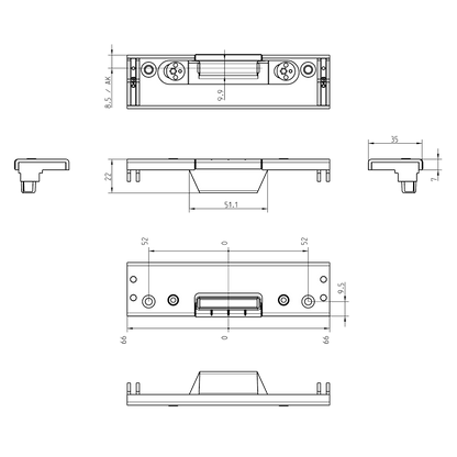 ROTO Shootbolt Keep For Eurogroove System 447223