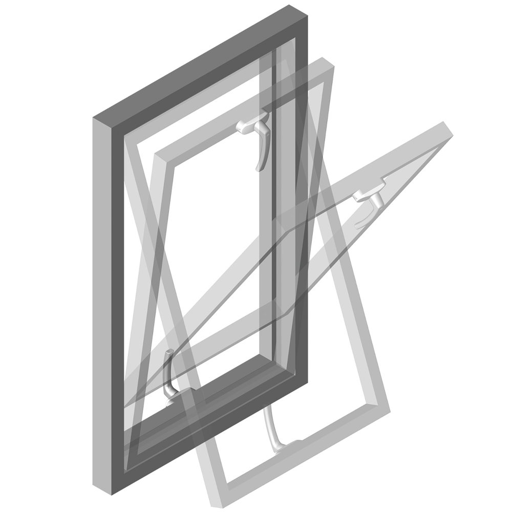 ROTO FRH Uni Top Swing Window Hinge With Reversible Gearing