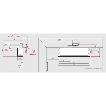 RUTLAND Fire Rated TS.3204 Door Closer Size EN 3-4