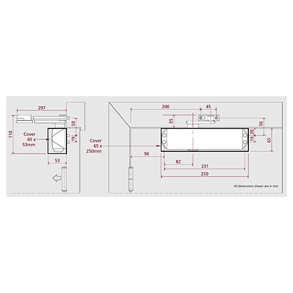 RUTLAND Fire Rated TS.4204 Contract Door Closer Size EN 2-4 With Backcheck