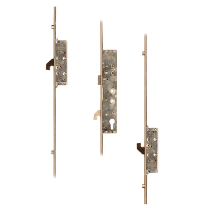 SAFEWARE Lever Operated Latch & Hookbolt Twin Spindle - 2 Hook 4 Roller