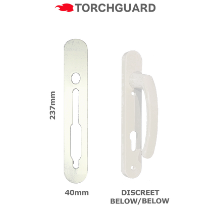 SASHSTOP Torchguard Door Handle Protector Discreet Mini 237mm x 40mm
