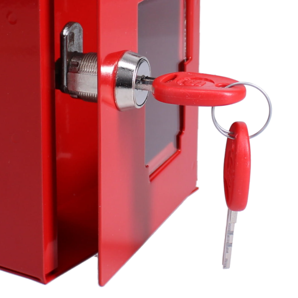 SECURIKEY EK1A Emergency Key Box Glass Fronted With Camlock