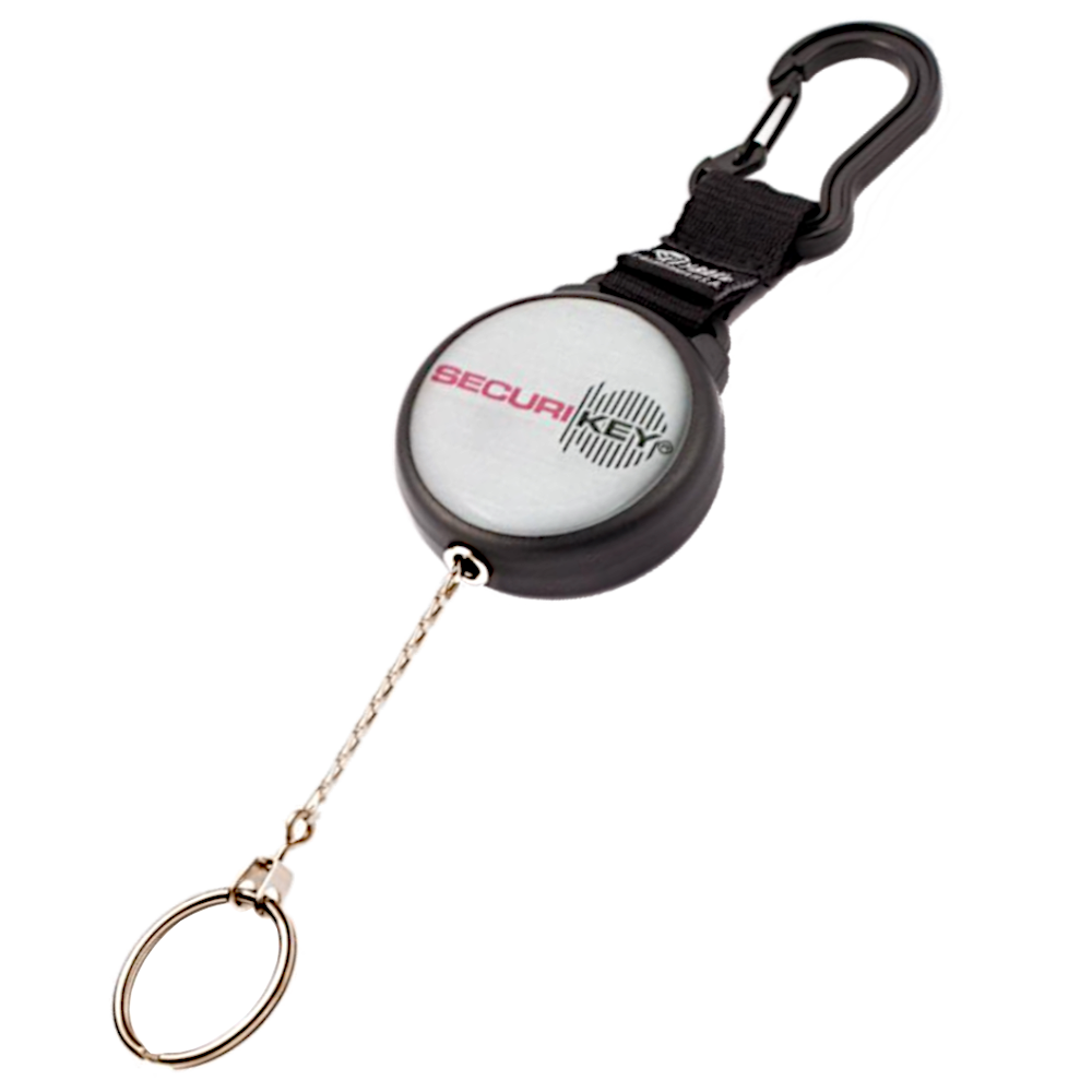 SECURIKEY Secur-It Retractor Key Chain With Karabiner Fixing